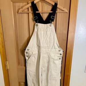 Lisa Says Gah dual tone overalls (black/white)
